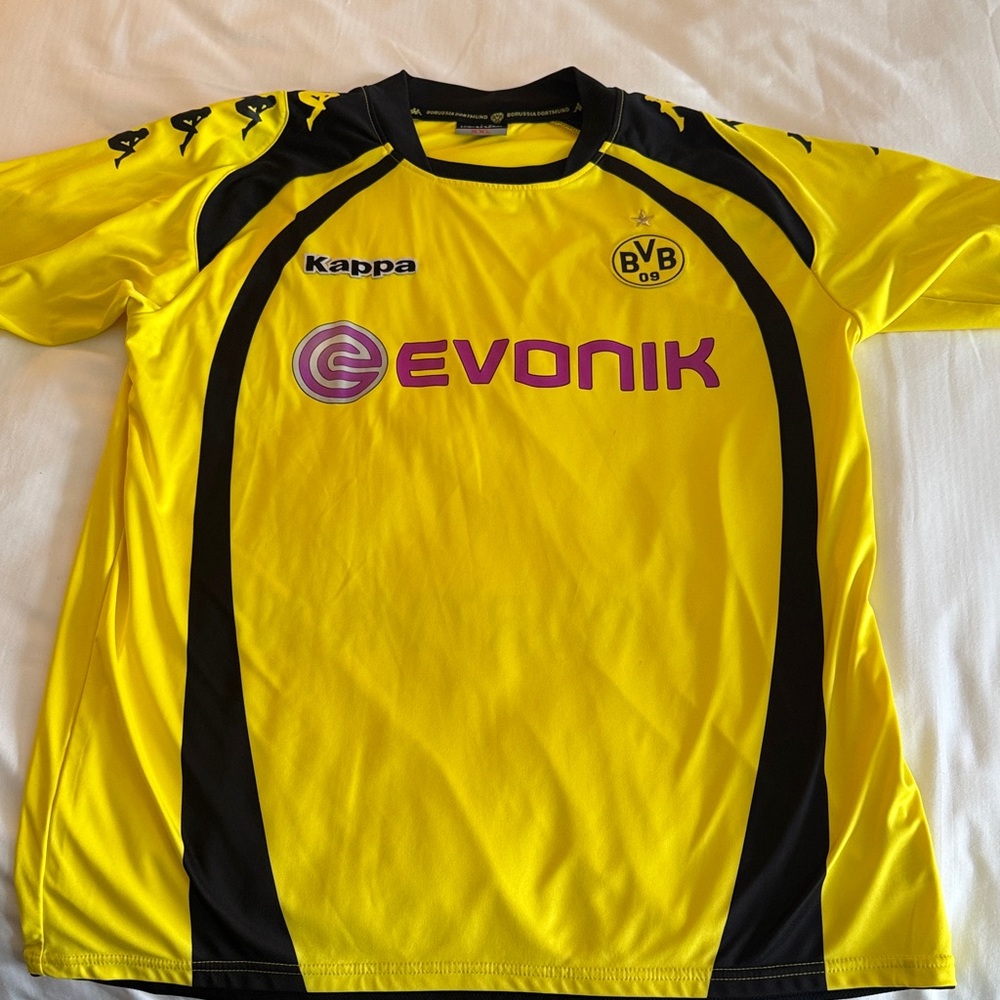Borissia Dortmund Kappa BVB Yellow and Black Soccer Jersey Germany - XXL